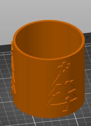 Pot de decoration noel.3mf 3d model