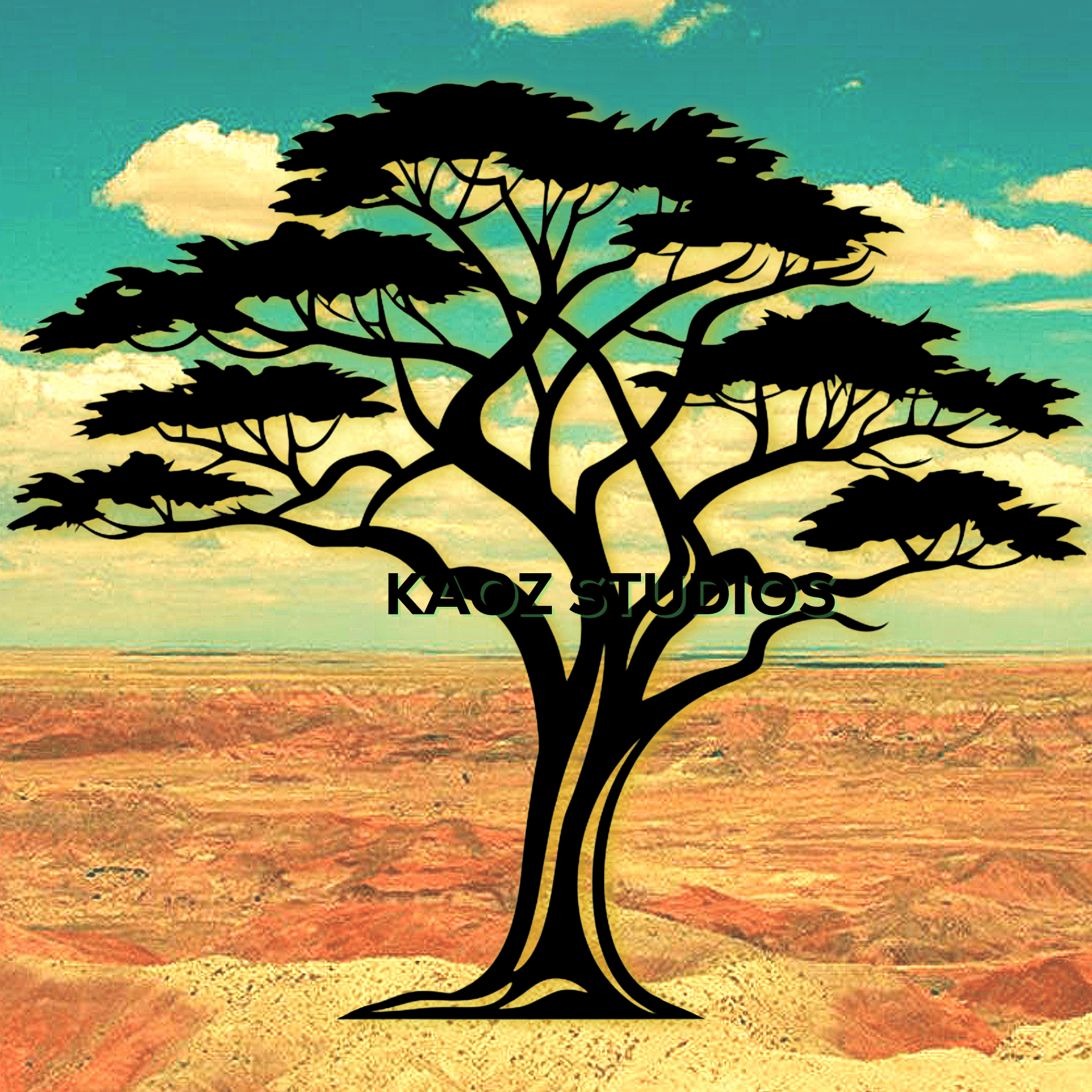 realistic acacia tree wall art savannah wall decor safari decoration 3d model