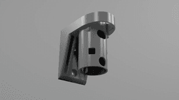Vacuum attachment mount, compatible with Samsung Jet 3d model