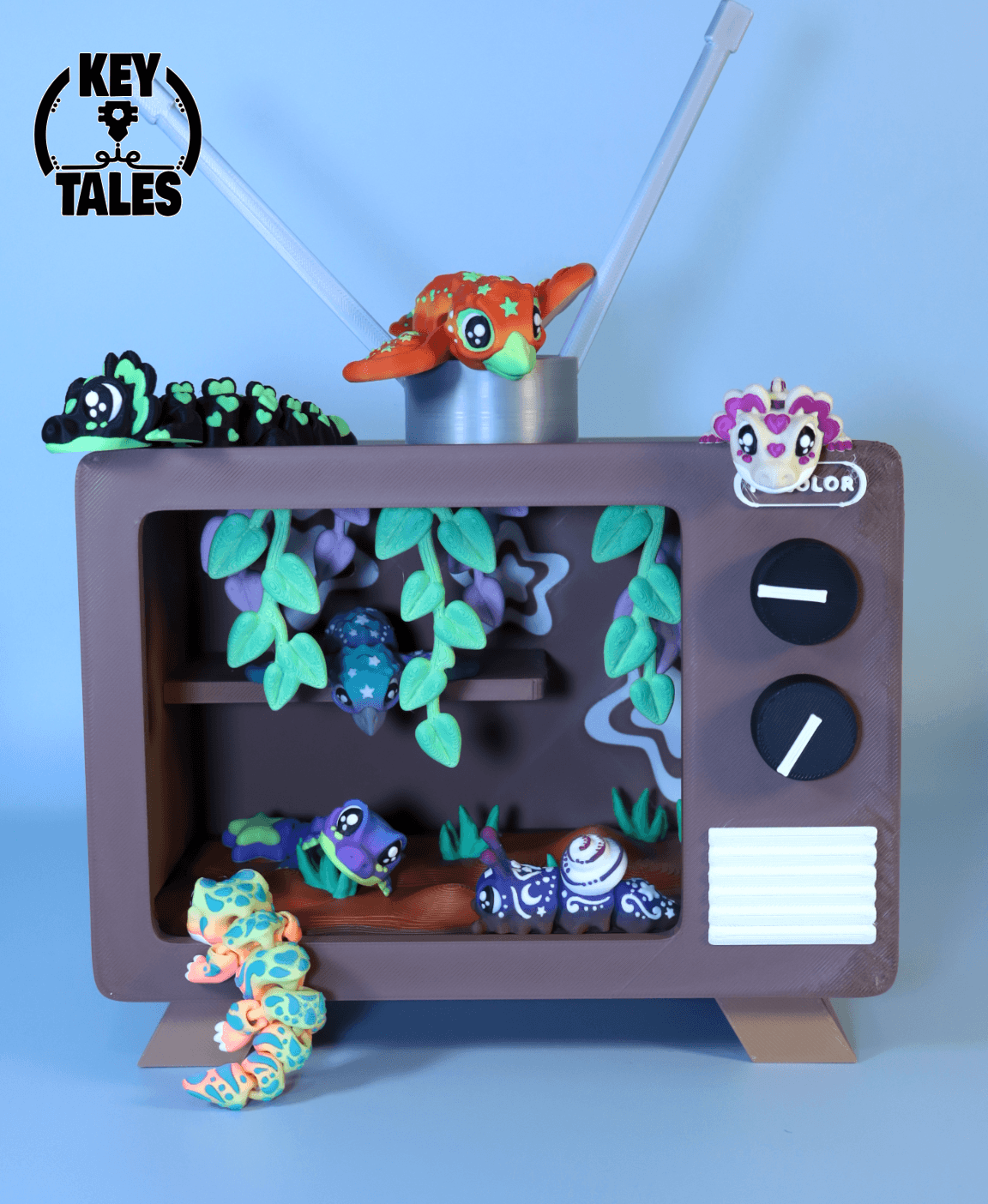 Color TV Terrarium 3d model