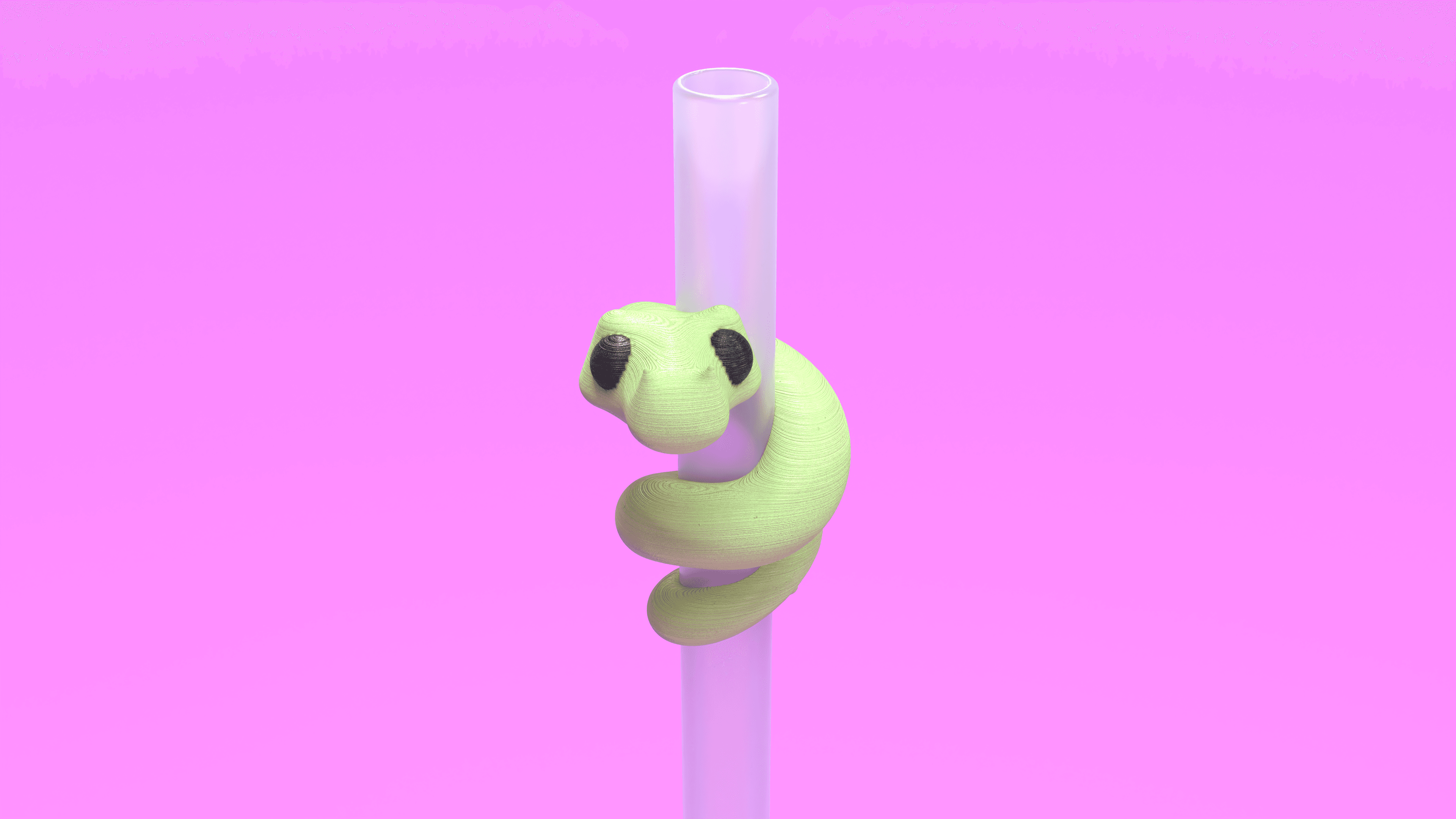 Lucky Snake Straw Hugger 3d model