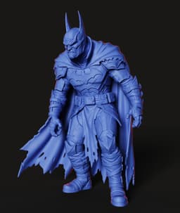 Dark Knight Warrior STL | Figurine 3D Print | HighDetail 3d model