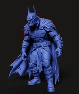 Dark Knight Warrior STL | Figurine 3D Print | HighDetail 3d model