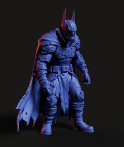Dark Knight Warrior STL | Figurine 3D Print | HighDetail 3d model