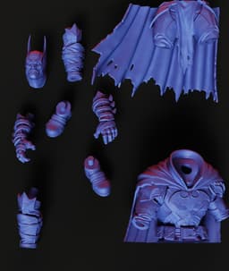 Dark Knight Warrior STL | Figurine 3D Print | HighDetail 3d model