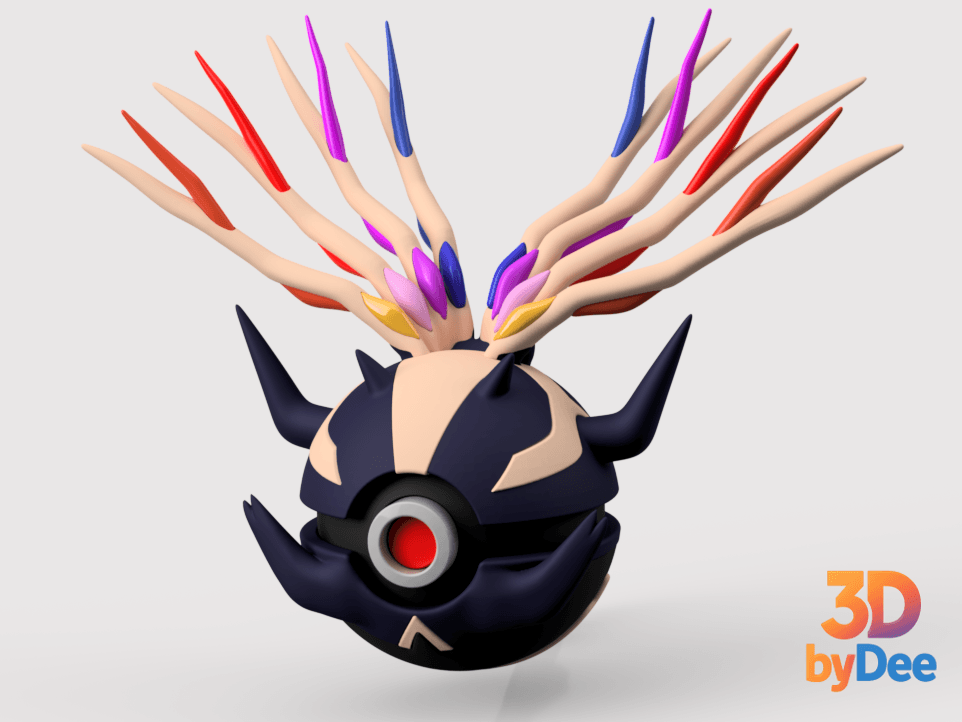 Xerneas Poke Ball 3d model