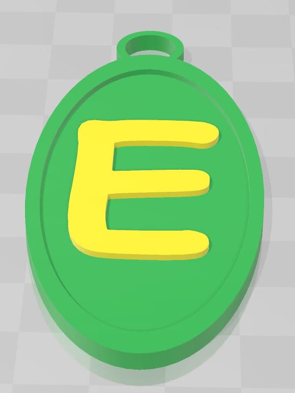 E KEYCHAIN.stl 3d model