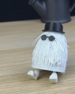 Cousin Itt with little legs 3d model