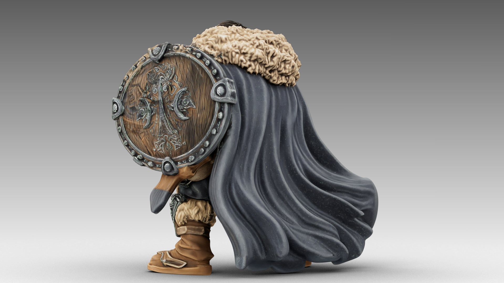 Bearded Warlord 3d model
