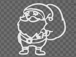 santa christmas deco 3d model