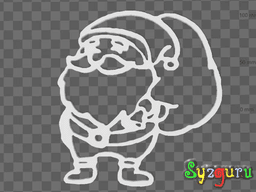 santa christmas deco 3d model