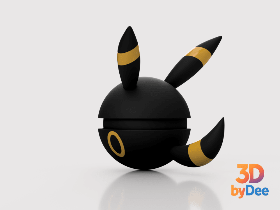 Umbreon Poke Ball 3d model