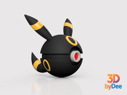 Umbreon Poke Ball 3d model