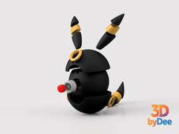 Umbreon Poke Ball 3d model