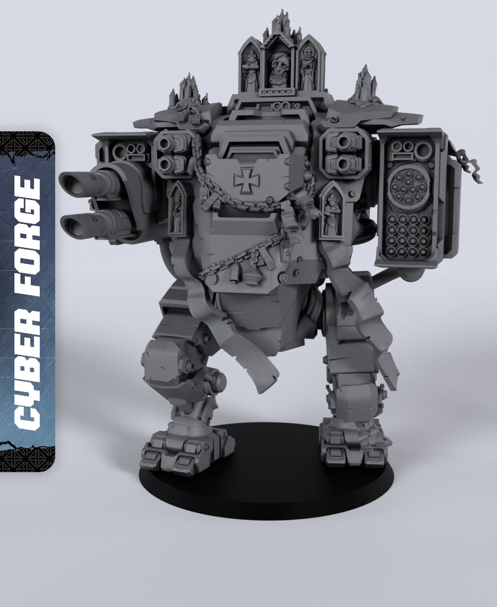 Stronghold Dreadnought - With Free Cyberpunk - Sci-Fi Gift Ideas for RPG and Wargamers 3d model