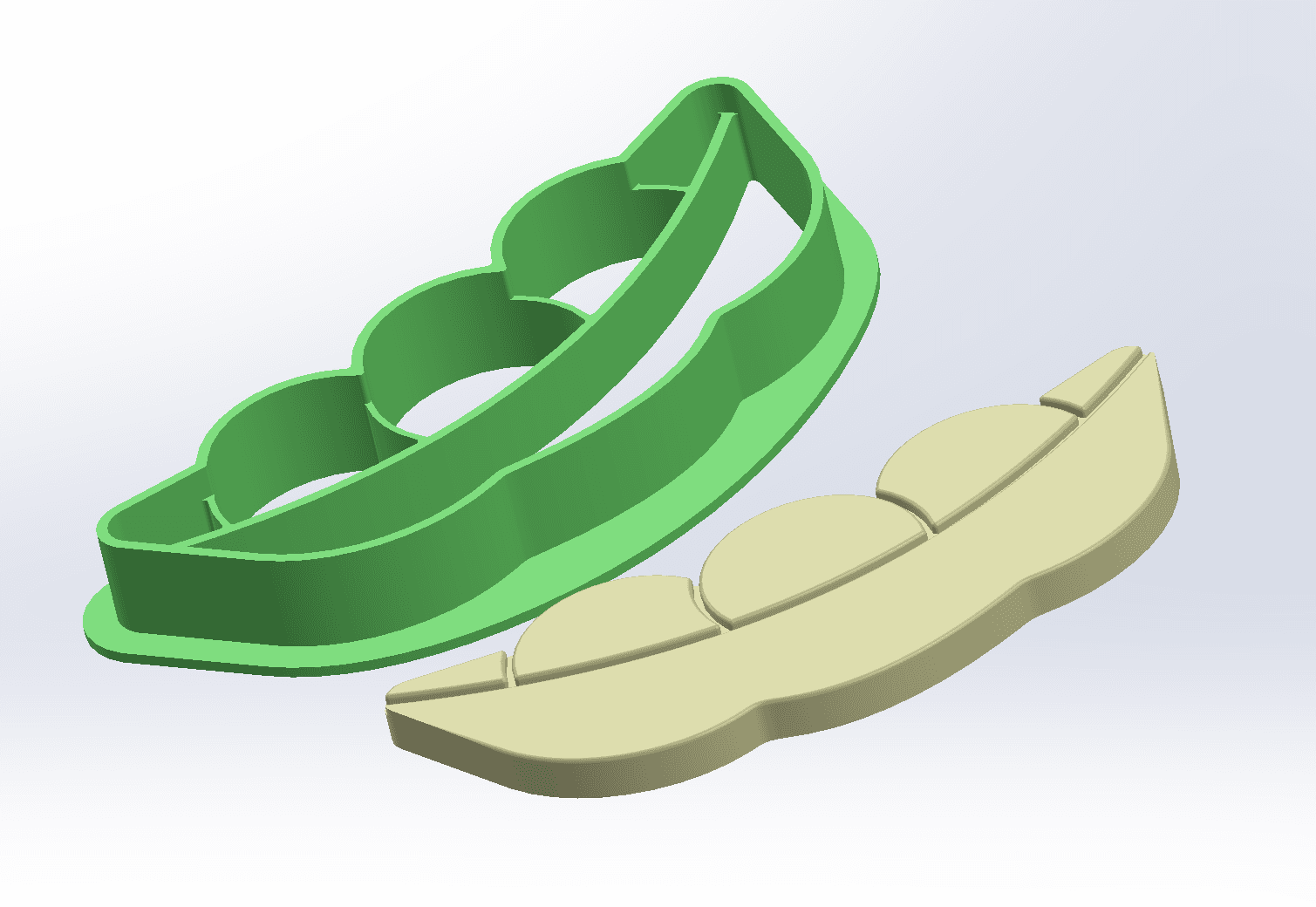 Veggie Cookie Cutter 3d model