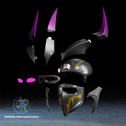 Super Shred Helmet 3D Printer STL File 3d model