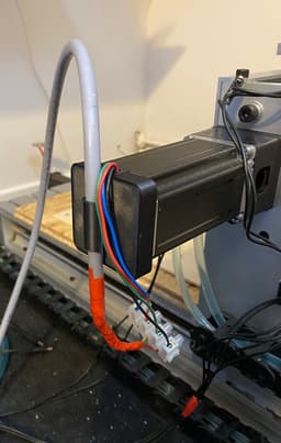 Nema23 cable holder cap for cnc 3d model