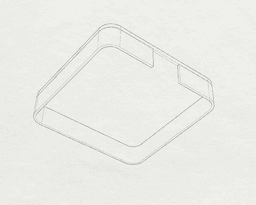 Nema23 cable holder cap for cnc 3d model