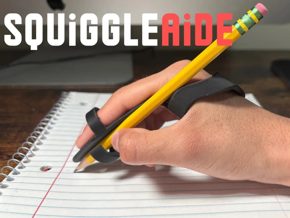 SquiggleAide | Assistive Writing & Drawing Aid 3d model