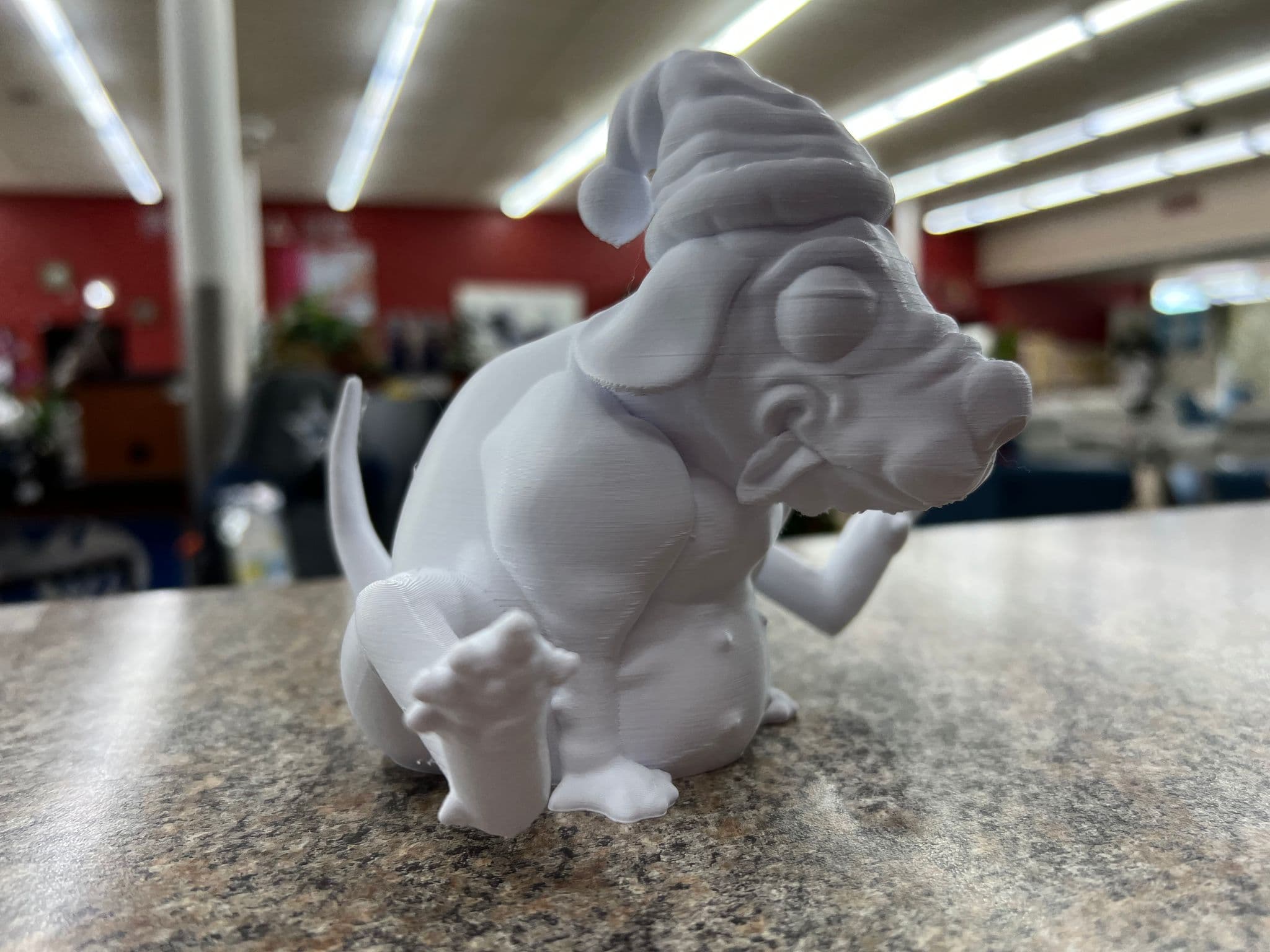 Booty scooty the christmas dog! 3d model