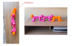 Articulated Human Centipede - No support 3d model