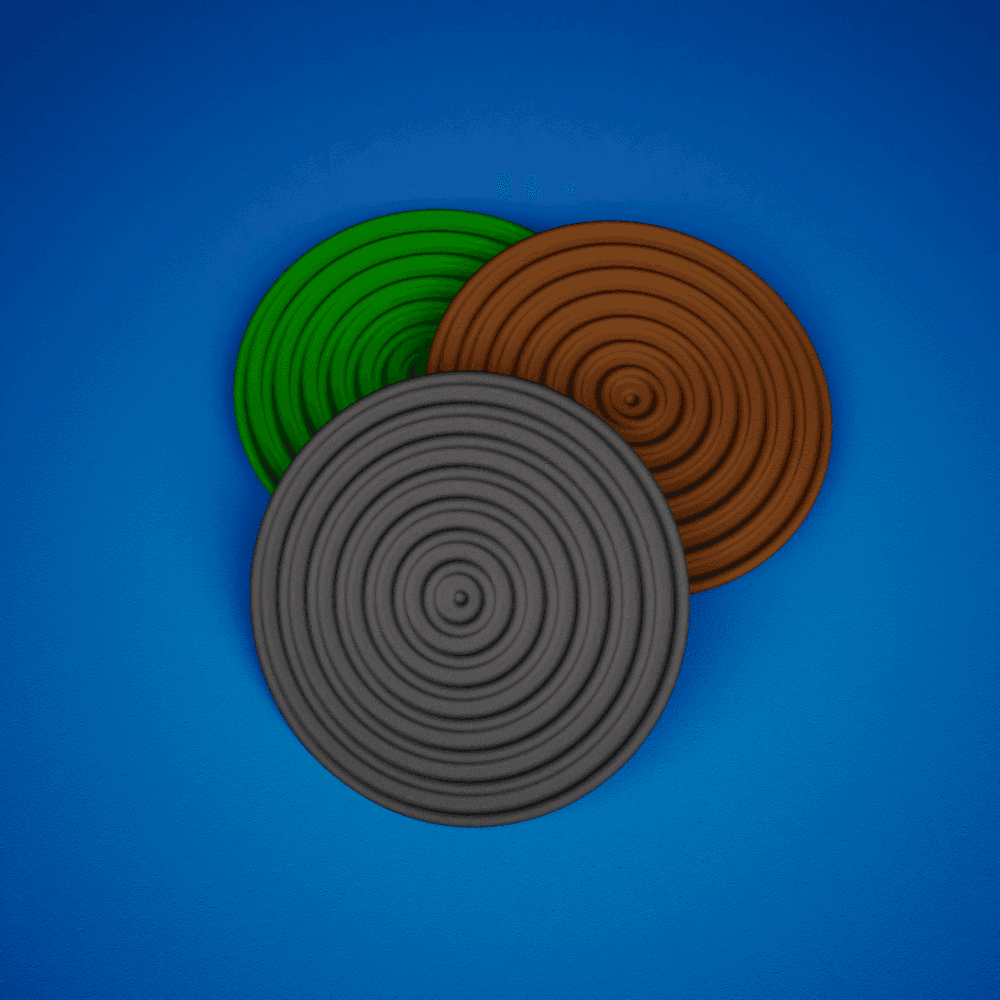 Spiral Pattern Drink Coasters 3d model