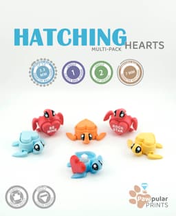 Hatchling Hearts Multi-Pack 3d model