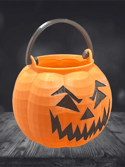 Trick or treat candy bucket 3d model