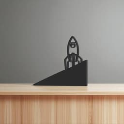 Door Stop, Rocket Door Stopper, Door Back, 2 Different Models 3d model