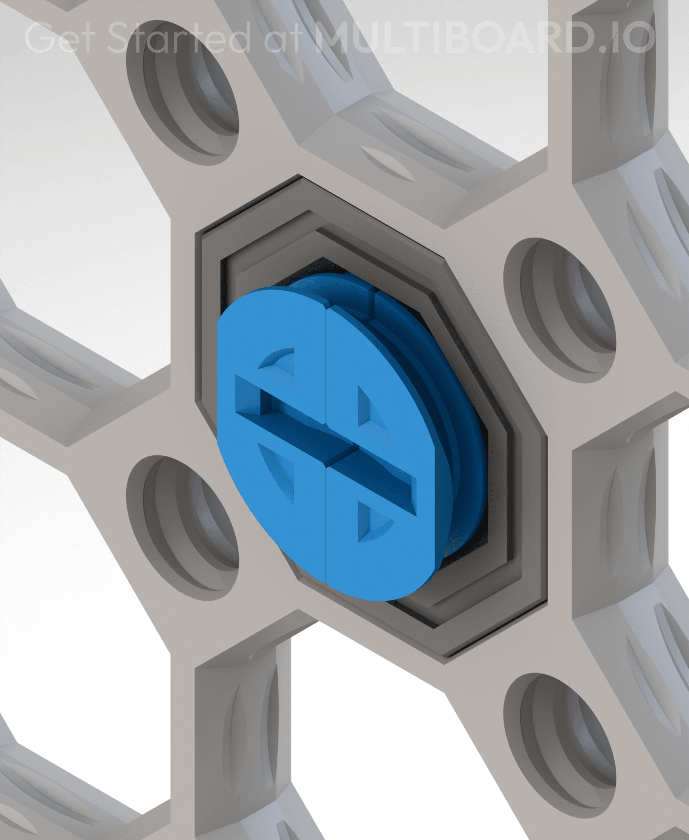Mid Thread - Fix Point (Folded) 3d model