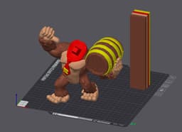 Donky Kong - Full Colour - 3MF Bambu 3d model