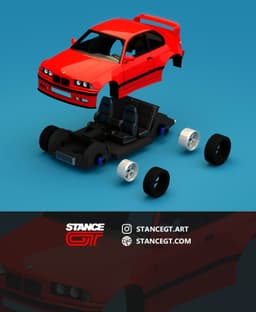 M3 E36 Felony inspired | Model Kit Car 3d model
