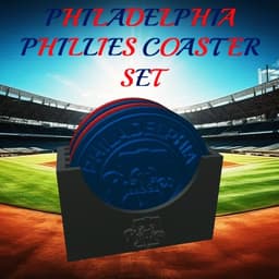 Philadelphia Phillies Coaster Set (MLB) 3d model