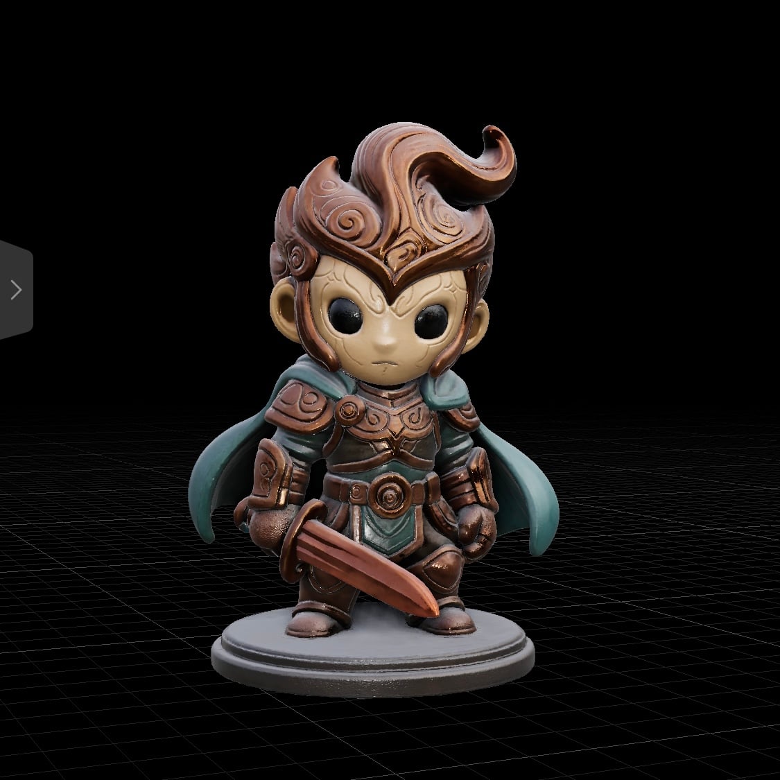 Mini Guardian of the Ember Realm 3d model