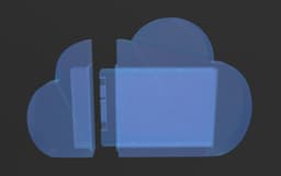 SSD Storage Box Cloud Drive Container 3d model