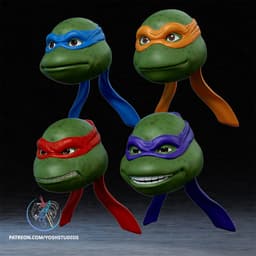 Turtle Helmet Bundle 3D Printer STL File 3d model