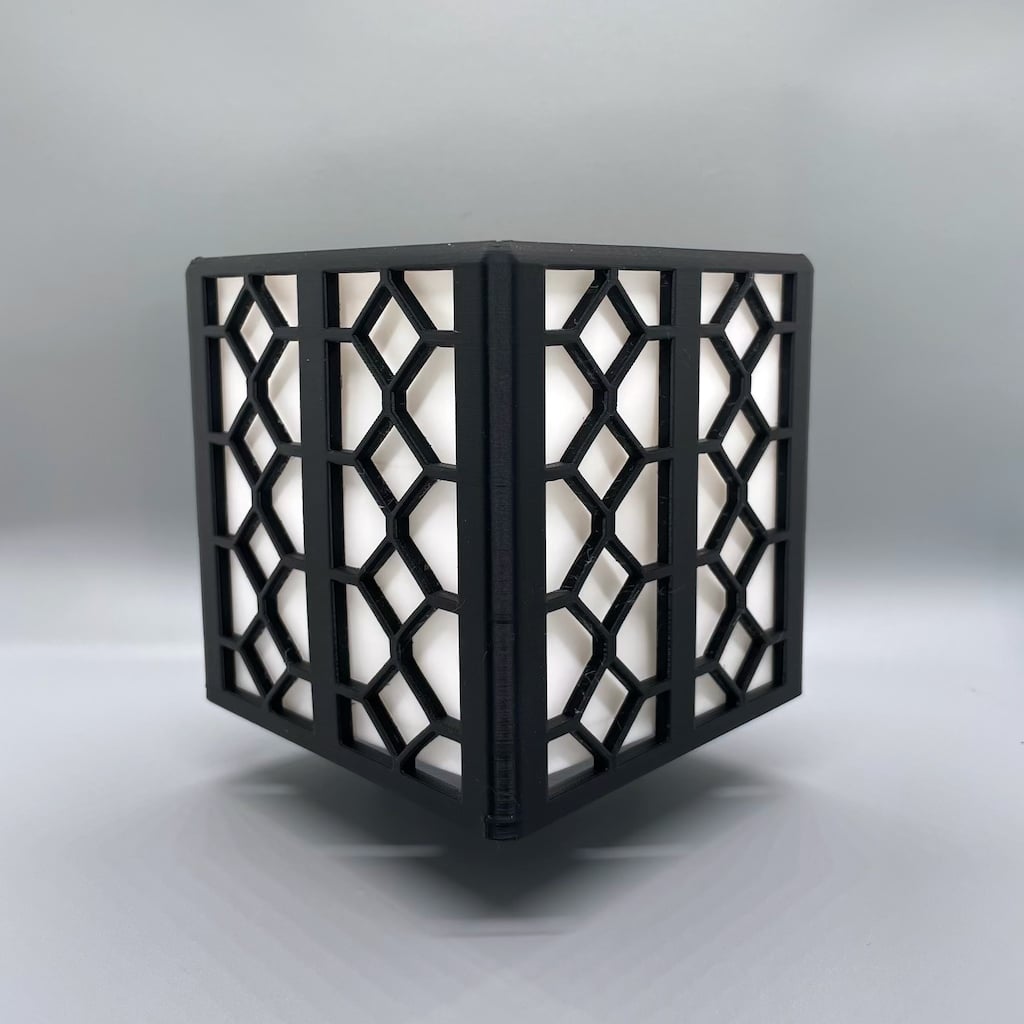 Light/Planter Box "Mata" Pattern 3d model