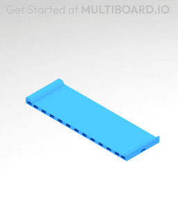 2x6 MU - Center - Modular Bolt-Locked Shelf 3d model