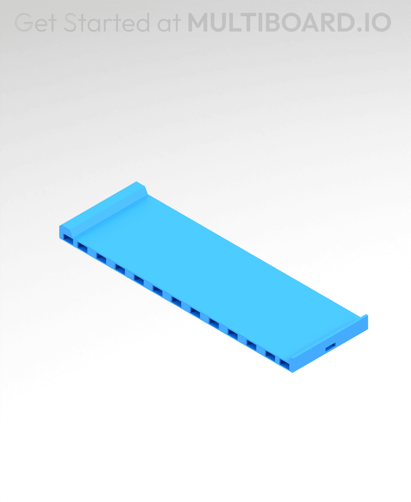 2x6 MU - Center - Modular Bolt-Locked Shelf 3d model