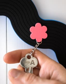 Blossom // Flatland Keychain Magnet 3d model