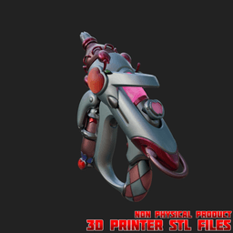 Hello Kitty Juno Cosplay Mediblaster Overwatch 3d model
