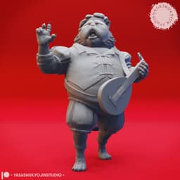 Litter of Tabaxi - Tabletop Miniatures (Pre-Supported) 3d model