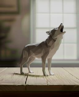 WOLF LOWPOLY 3d model