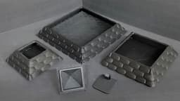 WORN STONE PYRAMID with SECRET COMPARTMENT 3d model
