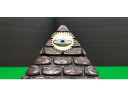 WORN STONE PYRAMID with SECRET COMPARTMENT 3d model