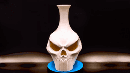 Skull Vase - No Supports 3d model