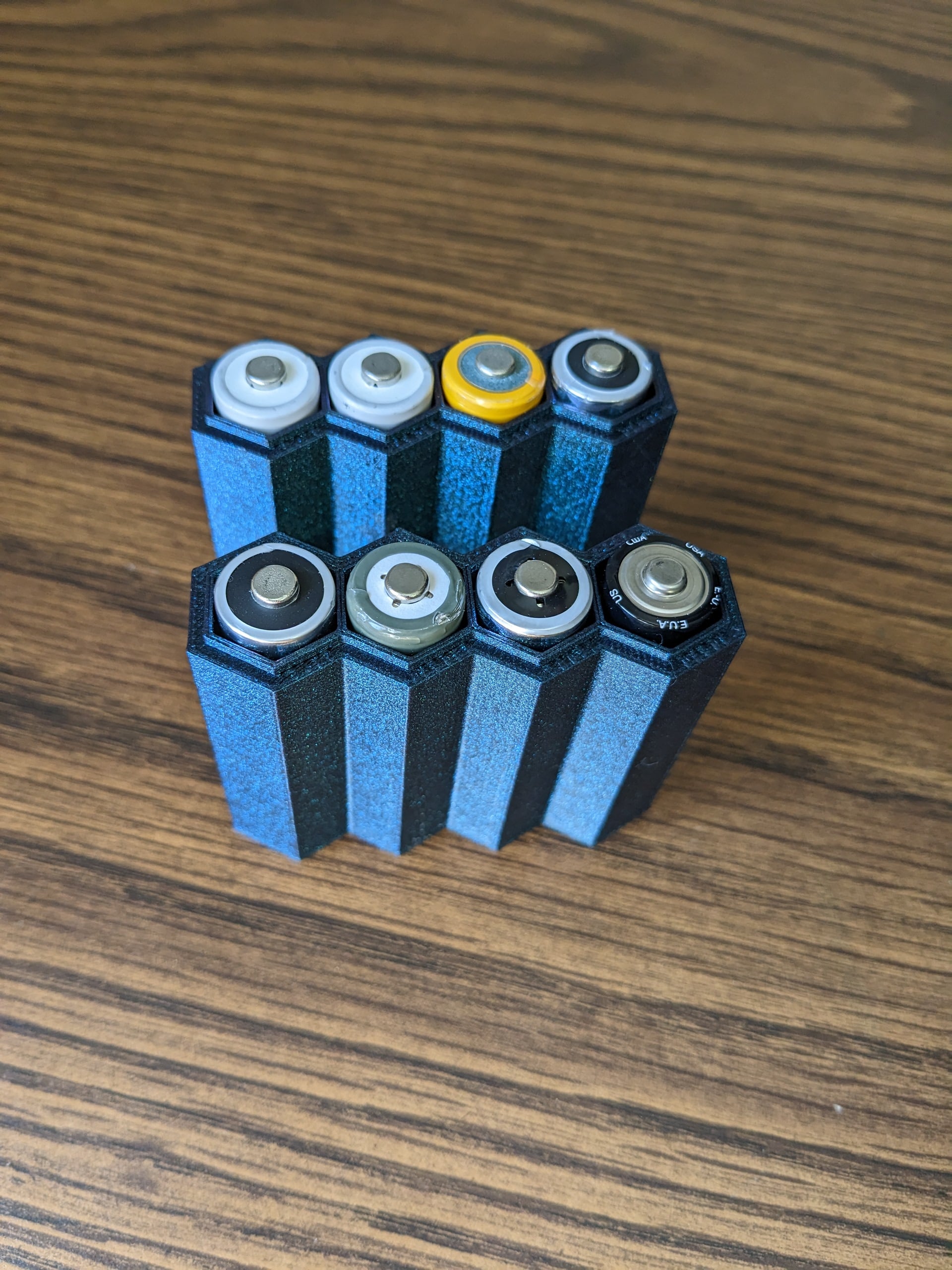 Stackable AA Battery Holder 3d model