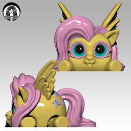 Butterfly Pony Puff - Extra Model 3d model