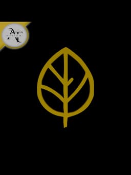 Simple Leaf Symbol - 2D Art 3d model